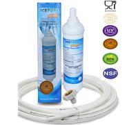 Icepure Filtre à eau compatible LG 3219JA3001E (avec tuyau & raccord robinet) - Set complet