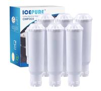 ICEPURE Filtre à eau pour machine à café, compatible avec Krups F088, convient à de nombreux modèles AEG, Bosch, Siemens, Nivona, 6 pièces (Avertissement : non adapté pour Jura White)