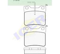 Icer Brakes 180787 Kit de plaquettes de frein, frein à disque