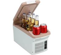 ICEROVER Réfrigérateur de voiture 12 V - 6 litres - 12 V CC et 110 V CA - Réfrigérateur électrique portable compact et thermoélectrique 12 V - Petit réfrigérateur pour voiture, camping-car, camping