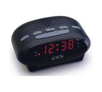 Ices ICR-210, Horloge, FM,PLL, LED, 1,52 cm (0.6""), Noir, 140 mm