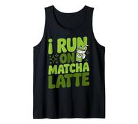 ICES Matcha Latte I Run on Matcha pour Les Amateurs de thé Vert Débardeur