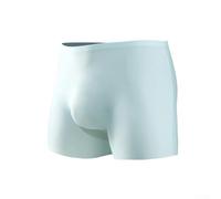 IceSilk Caleçon de sport pour homme, sans couture, à coins plats, pour un usage quotidien (taille XL, bleu clair)
