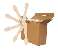 IceStick - 1000 Cuillères à Glace en Bois 9,3 x 1,7 cm | Petites Cuillères Bois pour Desserts, Glaces, Yaourts | Spatule à glace en Bouleau Écologiques