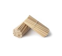 IceStick 200 Pièces 14 cm Bâtonnets en Naturel Bois de hêtre Ronde Ø 6mm x 140 mm Bois DIY Batonnet de Glace Idéal pour Travaux Manuels et Bricolage Barbe a Papa