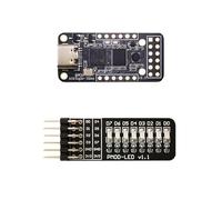 iCESugar-Nano FPGA Carte de développement avec module d'extension LED PMOD, iCE40LP1k, open source, RISC-V, pour développement électronique et projets éducatifs (iCESugar-Nano et PMOD-LED)