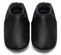 IceUnicorn Chausson Bebe Chausson Cuir Souple Bebe Garçon Fille Premiers Pas Chaussons Bébé(Noir, 18-24 mois)