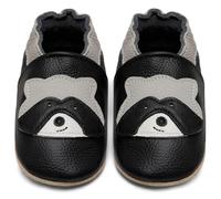 IceUnicorn Chausson Bebe Chausson Cuir Souple Bebe Garçon Fille Premiers Pas Chaussons Bébé(Raton Laveur, 6-12 mois)