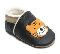 IceUnicorn Chausson Cuir Bébé Hiver Chausson Bebe Fourré Peluche Chaude Chausson Cuir Souple Bébé Fille Garçon Pantoufles Bebe(Tigre Plush, 18-24 mois)