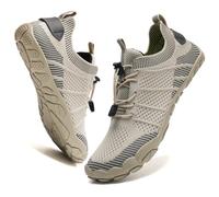 IceUnicorn Chaussures de Trail Running Unisexe Chaussures Aquatiques Antidérapantes Chaussures de Sport(Riz Blanc, 44EU)