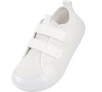 IceUnicorn Enfant Barefoot Chaussures de Garçons Filles Minimalistes de Trail Basket Légères Antidérapantes Respirantes Zero Drop(Blanc, 29 EU Large)