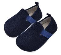 IceUnicorn Pantoufles pour enfants filles garçons mignons animaux de dessin animé pantoufles d'hiver chaudes en peluche antidérapantes enfants maison chaussures, noir foncé, 25 EU