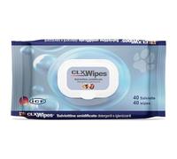 ICF | CLX Lingette Chien | Lingettes Nettoyantes, Assainissantes et Hydratantes pour Chien et Chat | Nettoyage quotidien des pattes, des plis cutanés, et des espaces interdigités | 40 lingettes