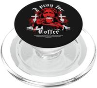 « Ich bete für Kaffee » - Inscription « Coffee Kirche » PopSockets PopGrip pour MagSafe