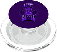 « Ich bete für Kaffee » - Inscription « Coffee Kirche » PopSockets PopGrip pour MagSafe