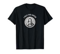 « Ich bete für Kaffee » - Inscription « Coffee Kirche » T-Shirt