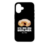 Ich Bin EIN Berliner Speech Jelly Donut Wall Cold War Coffee Coque pour iPhone 16