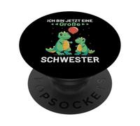 Ich Bin Jetzt Eine Große Schwester Dinosaures Dinosaure PopSockets PopGrip Adhésif
