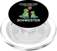Ich Bin Jetzt Eine Große Schwester Dinosaures Dinosaure PopSockets PopGrip pour MagSafe