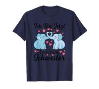 Ich Bin Jetzt Eine Große Schwester Frère Sœur Éléphant T-Shirt