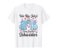 Ich Bin Jetzt Eine Große Schwester Frère Sœur Éléphant T-Shirt Graphique avec Valeur