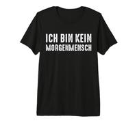 Ich Bin Kein Morgenmensch Dicton Drôle T-Shirt Haut de Gamme