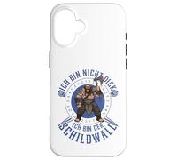 Ich Bin Nicht Dick Ich Bin Der Schildwall Design Viking Coque pour iPhone 16