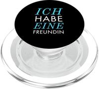 Ich habe Eine Freundin Vergeben Spruch Statement Typografie PopSockets PopGrip pour MagSafe