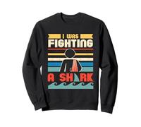 Ich habe mit einem Hai gekämpft - Blessure drôle au Bras Sweatshirt