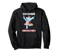 Ich Hasse Menschen Licorne Sweat à Capuche