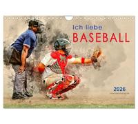 Ich liebe Baseball (Wandkalender 2026 DIN A4 quer), CALVENDO Monatskalender: Baseball, Teamsport der Extra-Klasse - beeindruckende Bilder einer spektakulären Sportart.