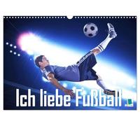 Ich liebe Fußball (Wandkalender 2027 DIN A3 quer), CALVENDO Monatskalender: Ob auf dem Platz oder im Fernsehen. Welche Liga ist egal. Hauptsache der Ball rollt.