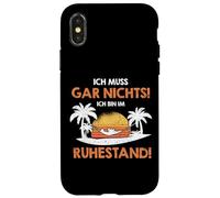 Ich Muss Gar Nichts ich Bin im Ruhestand Pension Coque pour iPhone X/XS