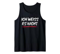Ich Weiss ES Nicht Langue Allemande Allemagne Heritage Débardeur