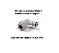 ich-zapfe.de Adaptateur d'angle Postmix 3/8POM conecteur x 3/8 Tube 90°
