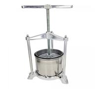 ich-zapfe.de Pressoir a Pomme, Pressoir a Fruit, Pressoir a vin - Maxi, avec Double Panier en Acier Inoxydable, 5L