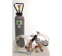 ich-zapfe Kit d'accessoires 2 avec Tete de soutirage Creuse, 7mm ! Tuyau de bière et 2,0 kg de CO2 pour tireuse à bière à 1ligne