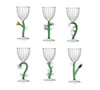 Ichendorf Botanica Lot de 6 verres optiques avec décor fleur