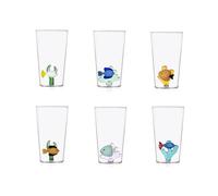 Ichendorf Marine Garden Lot de 6 verres à longdrink, décors assortis