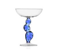 Ichendorf Milan Coupe Champagne, Cactus Bleu, Collection Desert Plants, 30 cl, verre borosilicate, fait à la main