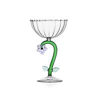 Ichendorf Milan Coupe Champagne Fleur Lilas | Collection Botanica | 28 cl | Verre borosilicate | Fait à la main
