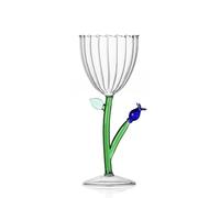 Ichendorf Milan Verre Optique Fleur Bleu | Collection Botanica | 28 cl | Verre borosilicate | Fait à la main