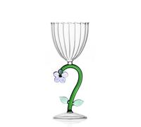 Ichendorf Milan Verre Optique Fleur Lilas | Collection Botanica | 28 cl | Verre borosilicate | Fait à la main