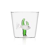 Ichendorf Milano 0.09352057 Tumbler Avec Poisson Blanc/Algue Vert Collection Marine Garden