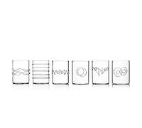 Ichendorf Milano 09352008 Lot de 6 verres à liqueur Décorés