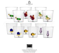 Ichendorf Milano Animal Farm Lot 12 Verres Tumbler Multicolore