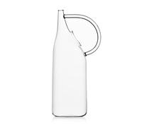 Ichendorf Milano Brocca, Collection Alambicco, 130 cl, H30 cm, transparent, verre borosilicate, moulé à la lumière