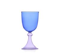 Ichendorf Milano Calice Azzurro et Lilas, Collection Tamise, 30 cl, verre borosilicate, fait à la main