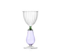 Ichendorf Milano Calice Optico Aubergine, Collection Vegetables, 35 cl, Verre Borosilicate, Fait à la Main