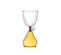 Ichendorf Milano Calice Pera Jaune, Collection Fruits & Flowers, 30 cl, verre borosilicate, fait à la main